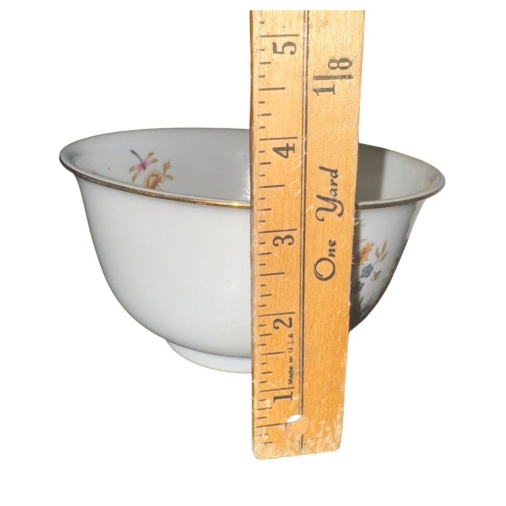 Avon Heirloom Independence Day 1981 Floral Porcelain Bowl No  Stand - Picture 5 of 6